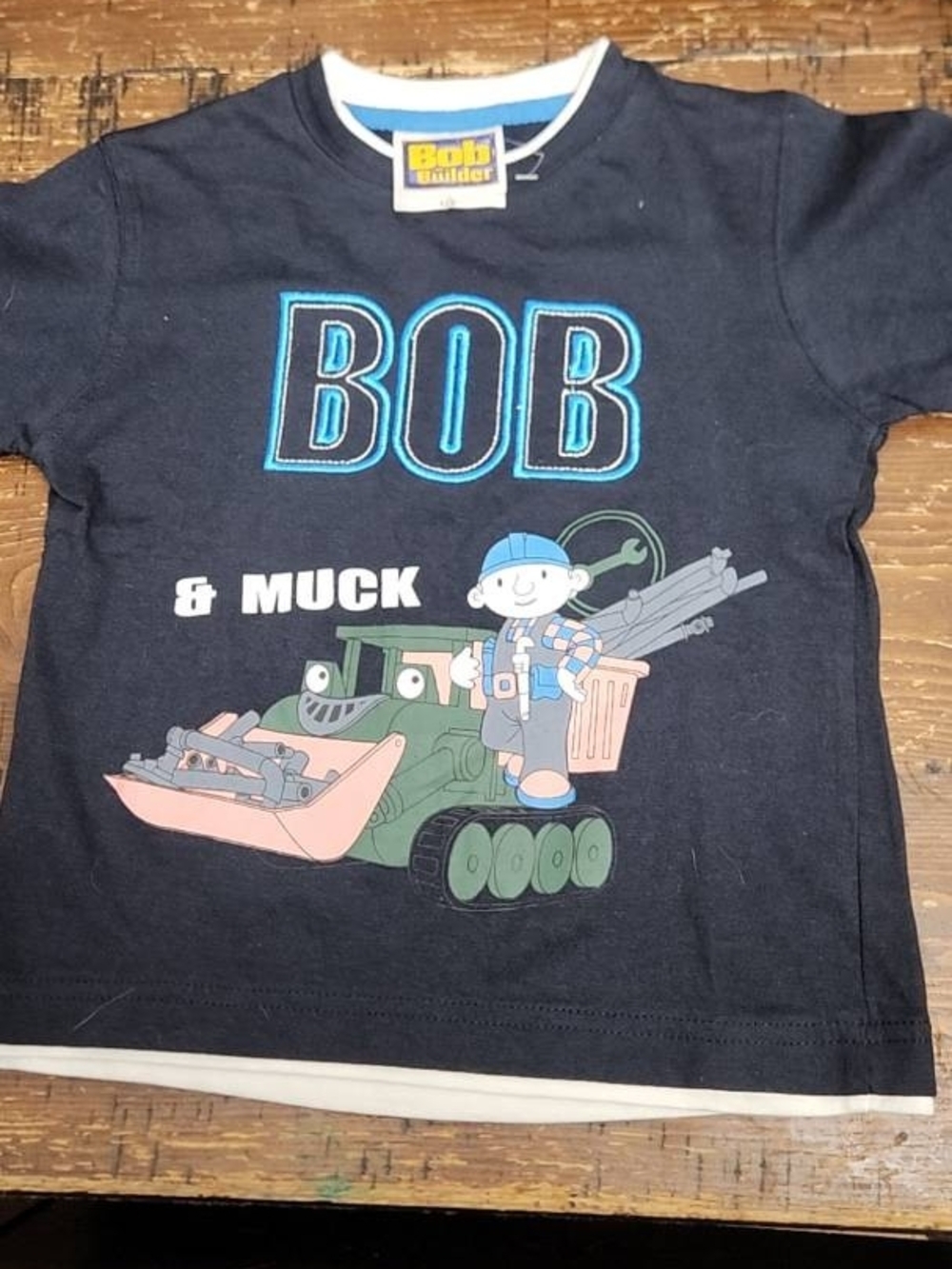 Bob the Builder Navy Short Sleeve Tee for Kids